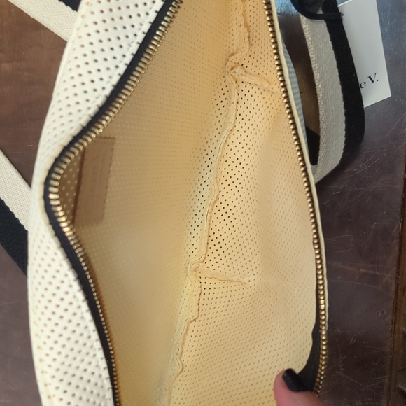 Clare V. Cream and Black Crossbody Bag - Picture 5 of 7